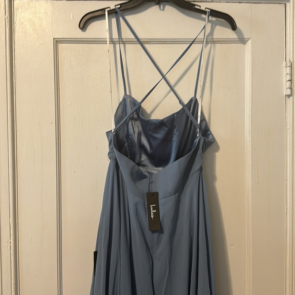 Steel blue maxi dress - Picture 3 of 5